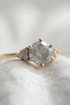 PRÊTE À PARTIR // Bague TALIA // Diamant gris sel et poivre 1,47ct