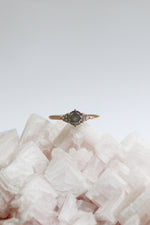 READY TO SHIP // TALIA ring // 0.74ct gray diamond
