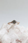 READY TO SHIP // TALIA ring // 0.74ct gray diamond