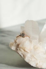 READY TO SHIP // TALIA ring // 0.74ct gray diamond