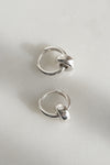 SAMPLE // Double hoop earrings