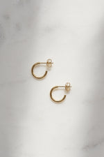 Boucles d'oreilles anneaux // 12 mm // Doré