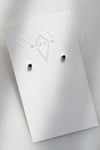 4 prong setting + Spinel earrings // Silver