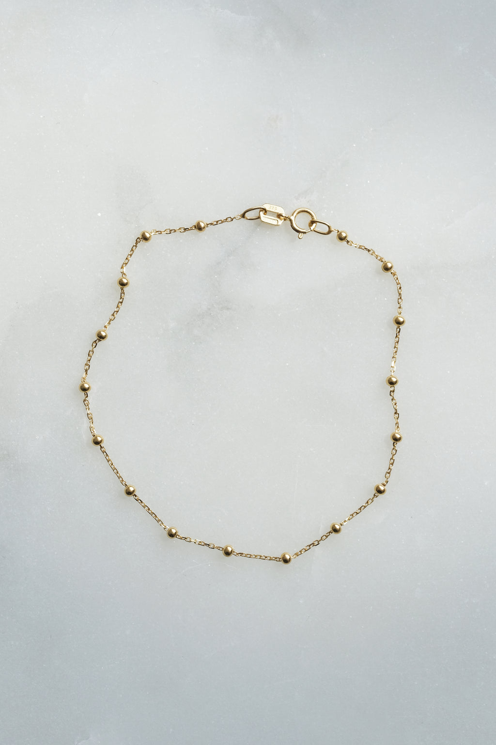 Bracelet chaîne boules // Or 14k jaune