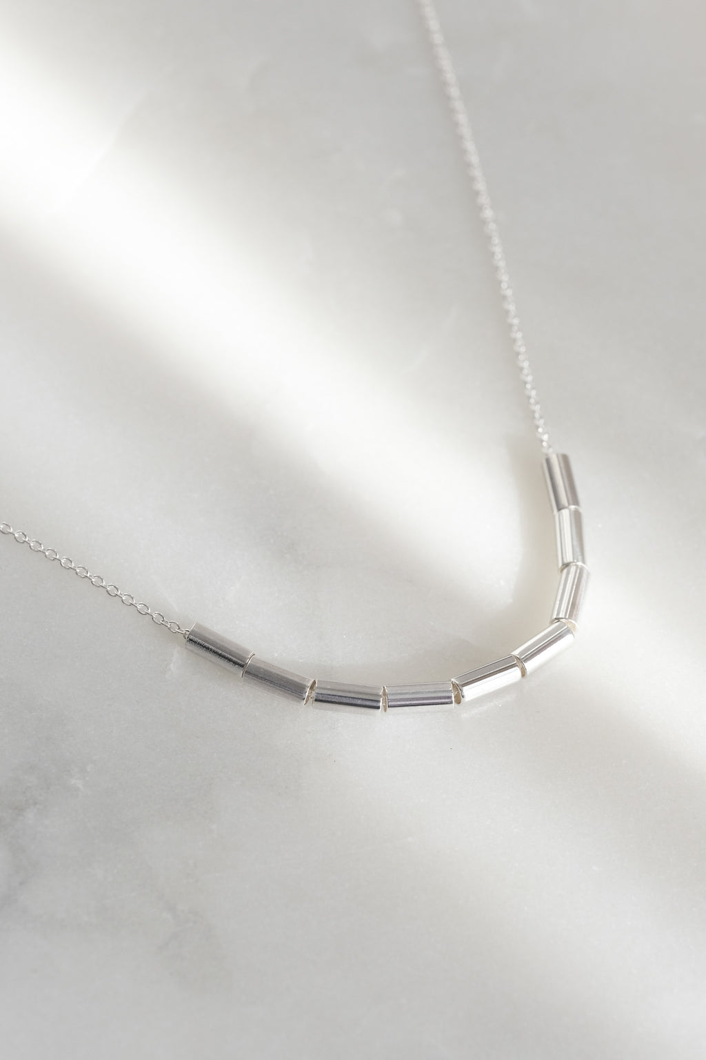 SAMPLE // Tube necklace // Silver