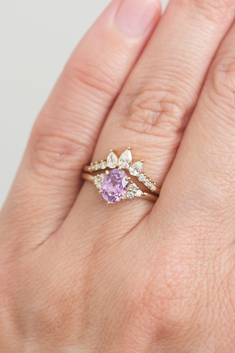 READY TO SHIP // ISLA Ring // 1ct Purple Sapphire