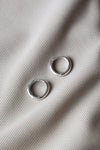 IMPERFECT // Huggie earrings // 15 mm // Silver