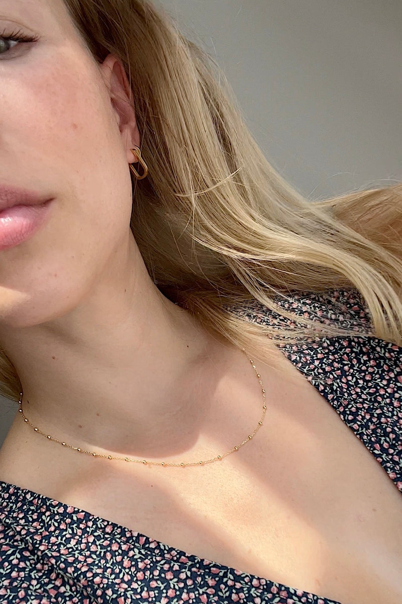 Collier chaîne boules // Or 14k jaune