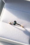 MILA Ring // Teal Sapphire