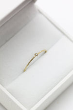 Mini solitaire serti clos // 0,02ct