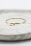 Mini solitaire serti clos // 0,02ct