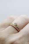 Bague KIARA // Diamant carré 0,20ct