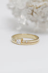 Bague STELLA // Diamant Carré