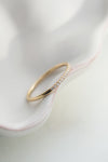 ÉCHANTILLON // Jonc semi éternité // Or 14K + Diamants