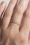 ÉCHANTILLON // Jonc semi éternité // Or 14K + Diamants
