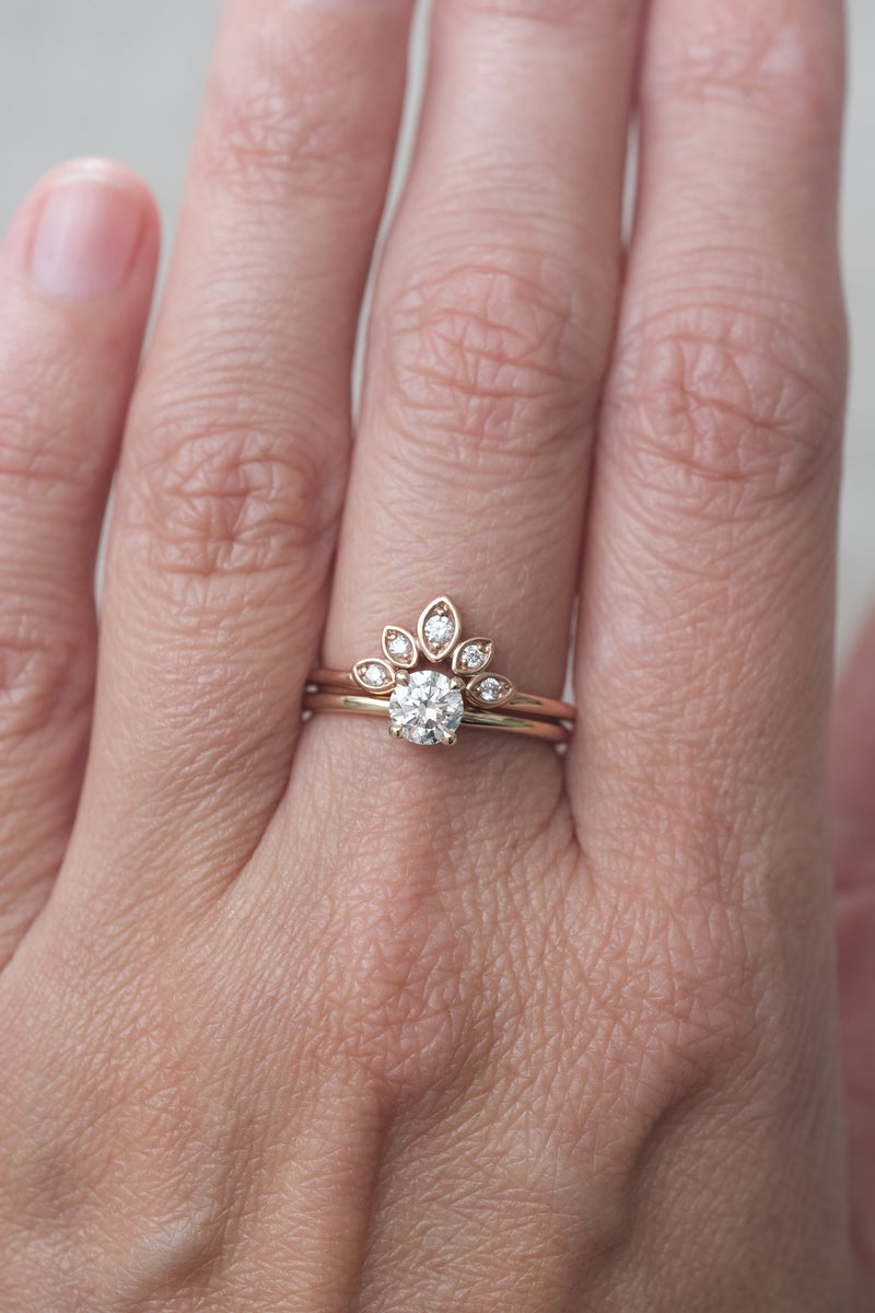 Bague Solitaire Classique à 4 griffes // 0,50ct