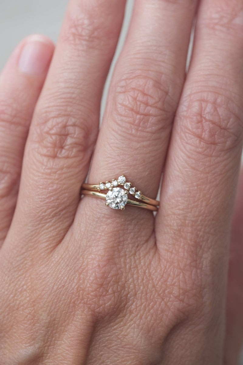 Bague Solitaire Classique à 4 griffes // 0,50ct