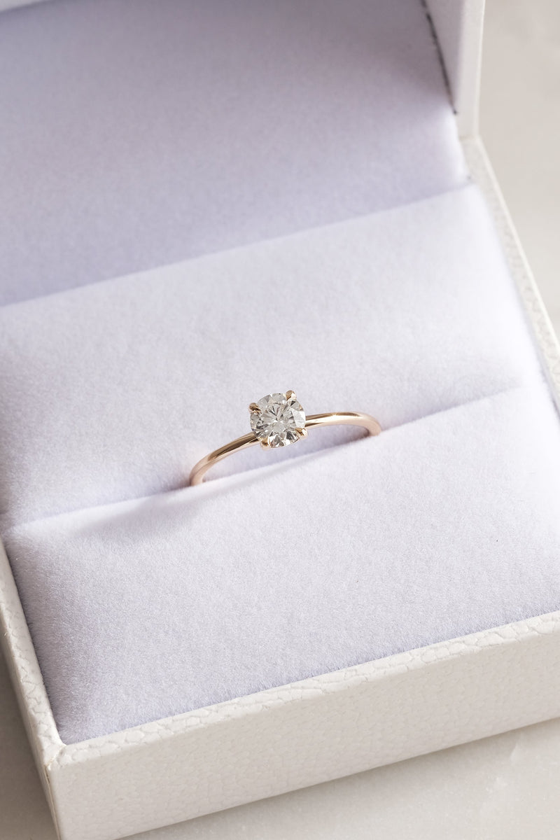 Bague Solitaire Classique à 4 griffes // 0,50ct