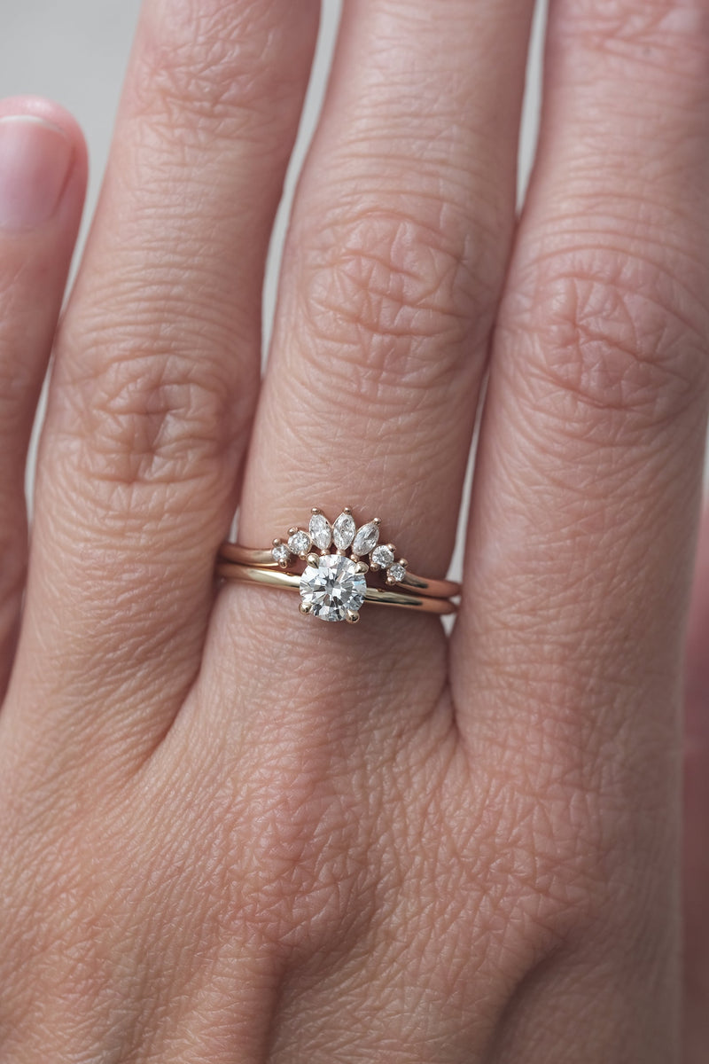 Bague Solitaire Classique à 4 griffes // 0,50ct