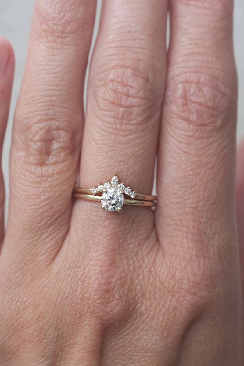Bague Solitaire Classique à 4 griffes // 0,50ct