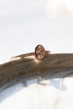 Bague MILA // Diamant + pavé