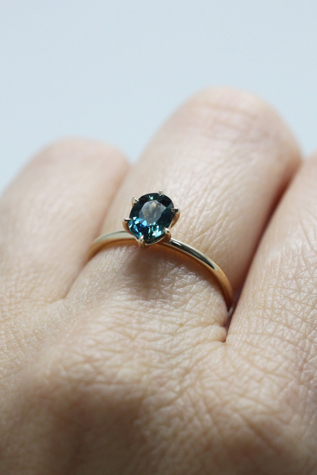 PRÊTE À PARTIR // Bague solitaire saphir Australien // 1 ct