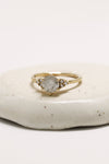 PRÊTE À PARTIR // Bague TALIA // Diamant blanc sel et poivre 1,24ct