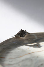 READY TO SHIP // TALIA ring // Salt and pepper gray diamond 1.47ct