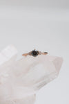 READY TO SHIP // TALIA ring // 0.61ct black diamond