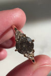 READY TO SHIP // TALIA Ring // Champagne salt and pepper diamond 0.66ct
