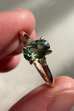 KALA Ring // Green Sapphire