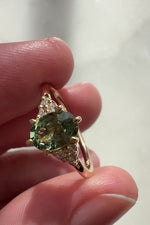 READY TO SHIP // ISLA Ring // Sage green sapphire 0.92ct