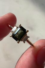 READY TO SHIP // RHYA Ring // Green Sapphire