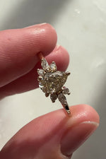 READY TO SHIP // HOLLY ring // Champagne pear diamond 0.52ct