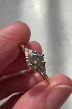 READY TO SHIP // TALIA Ring // Champagne-gray diamond 0.51ct