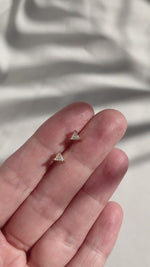 Boucles d'oreilles diamants triangles