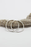 Silver hoop earrings