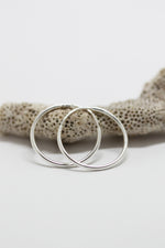 Boucles d'oreilles anneaux // 20 mm // Argent