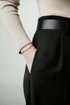 DERNIERS EXEMPLAIRES // Bracelet chaîne ''paper clip'' + perle Biwa // Doré