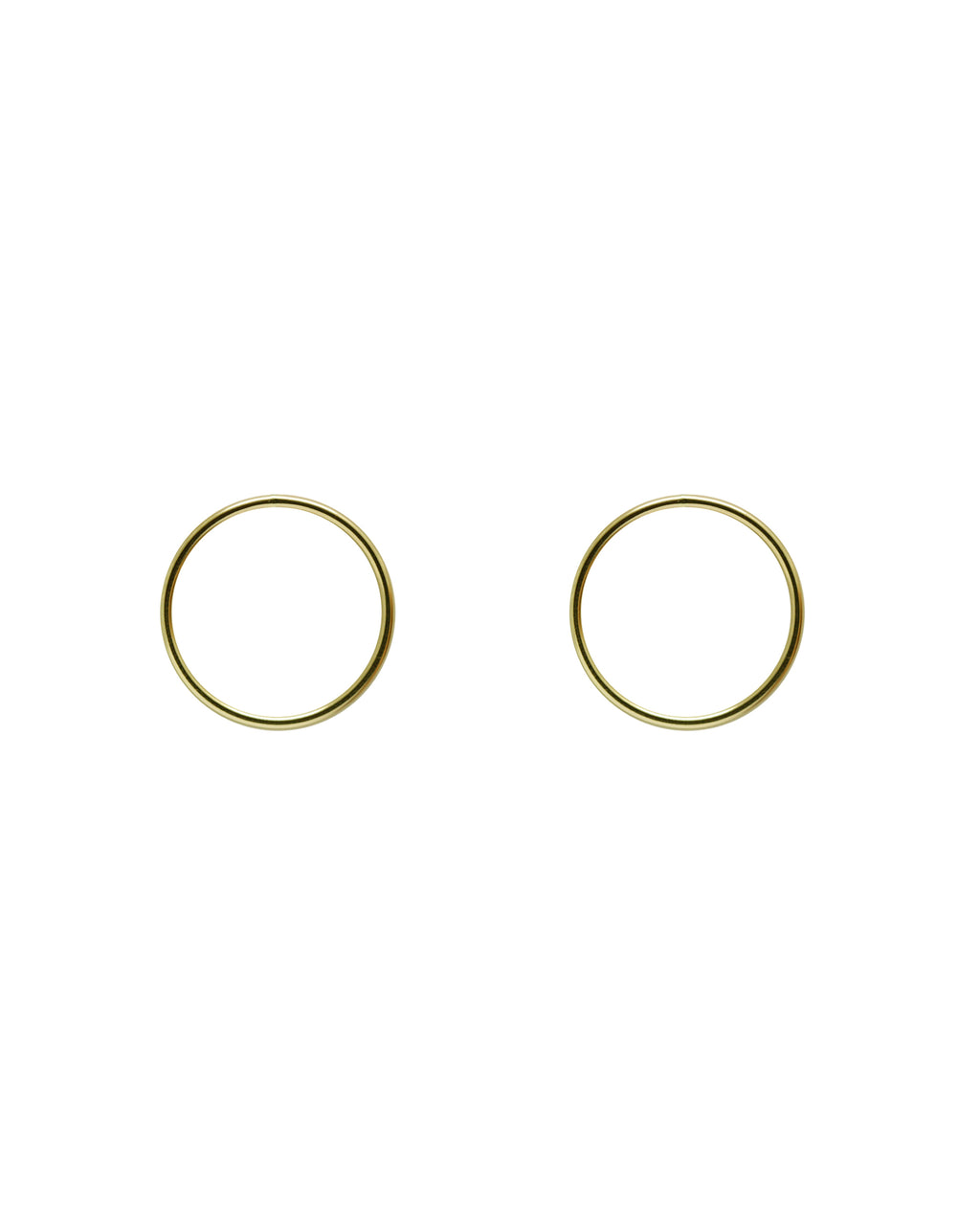 Gold circles earrings