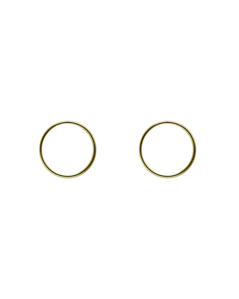 Gold circles earrings