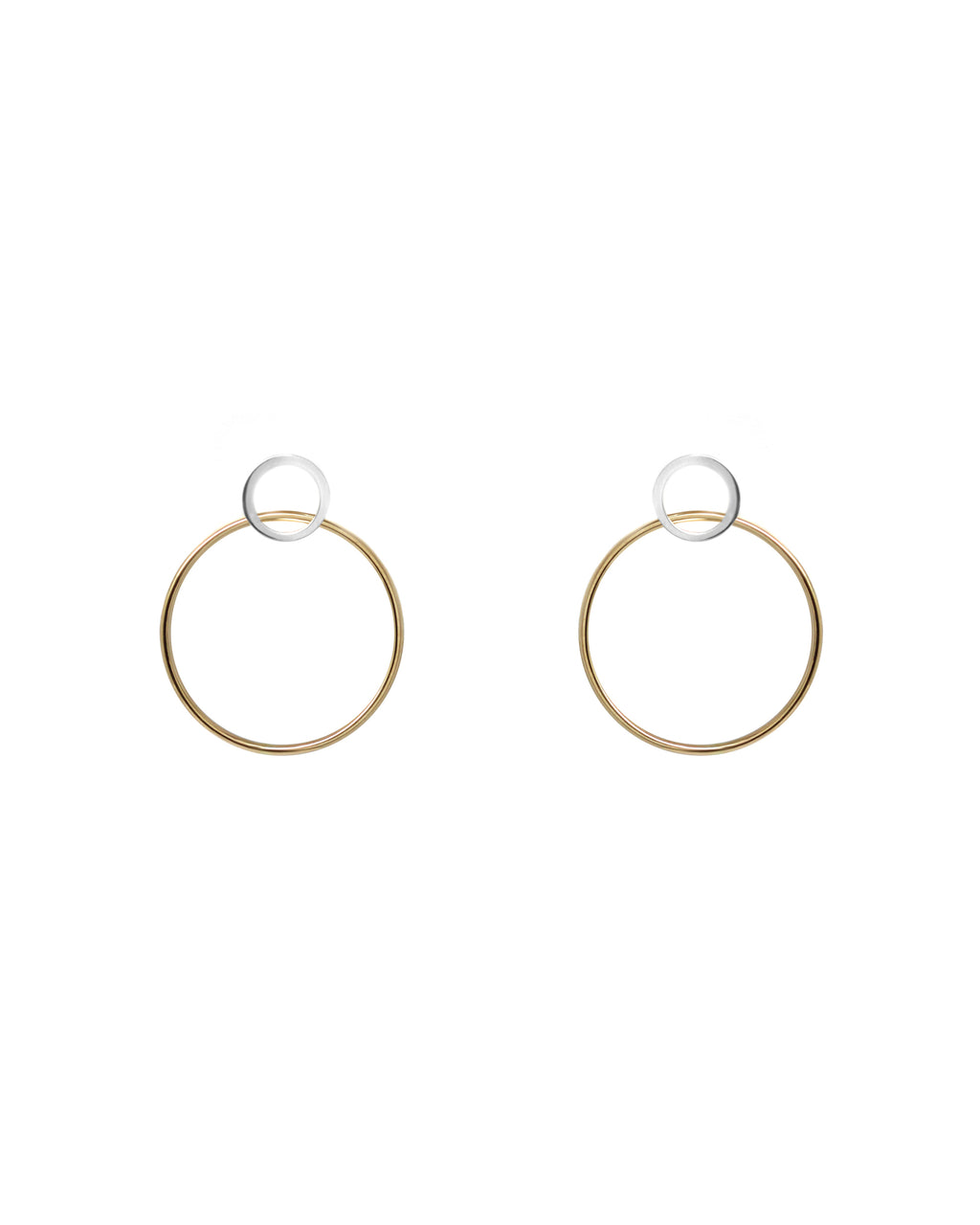 Hoop earrings // 2 tones