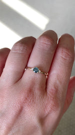 Bague LIV // Saphir Montana Teal