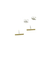Bar earrings // 10 mm // Golden