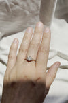 READY TO SHIP // TALIA ring // Salt and pepper gray diamond 1.47ct