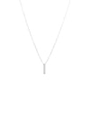 Collier barre verticale // Argent