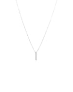 Collier barre verticale // Argent