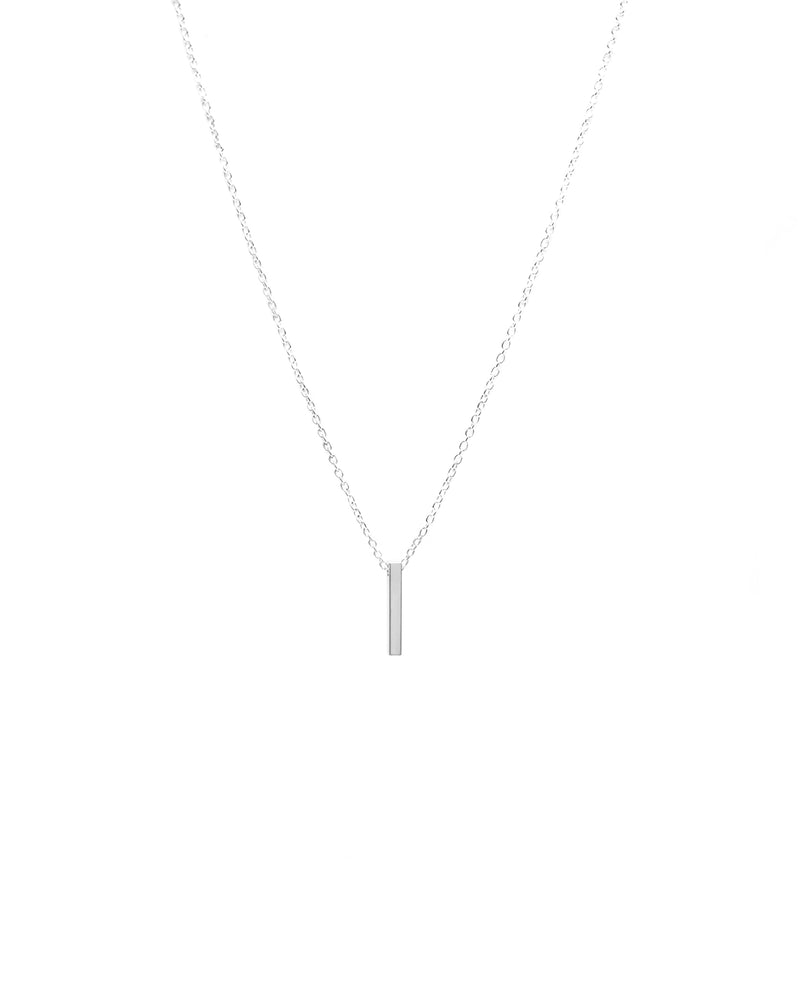 Collier barre verticale // Argent