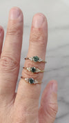 TALIA ring // Teal sapphire
