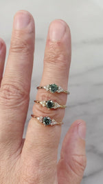 TALIA ring // Teal sapphire